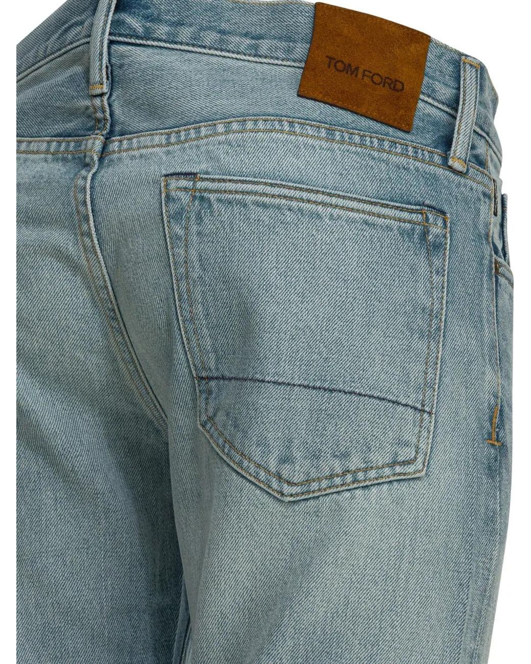 Vaqueros Con Cinco Bolsillos Tom Ford de hombre de color Blue