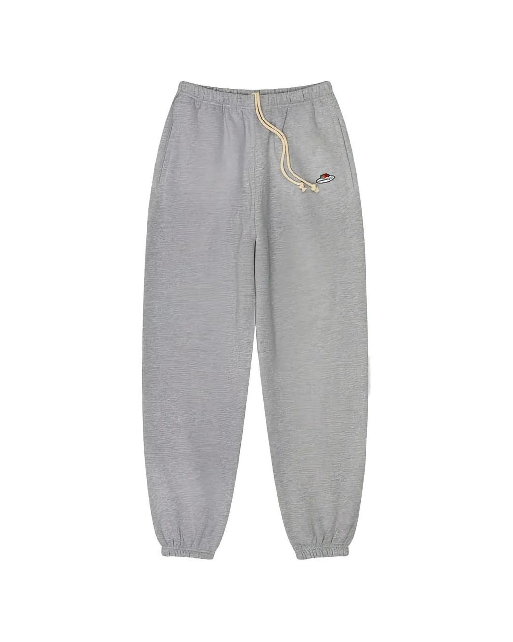 HOMMEGIRLS Gray X Fruit Of The Loom Logo-Patch Drawstring Track Pants