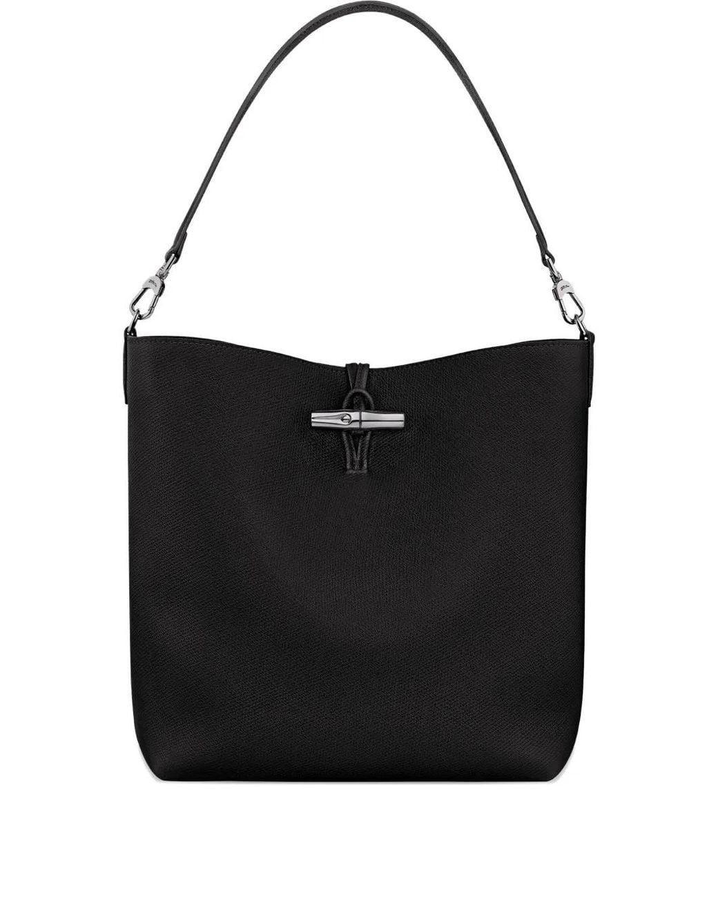 Longchamp Black Roseau M Bag