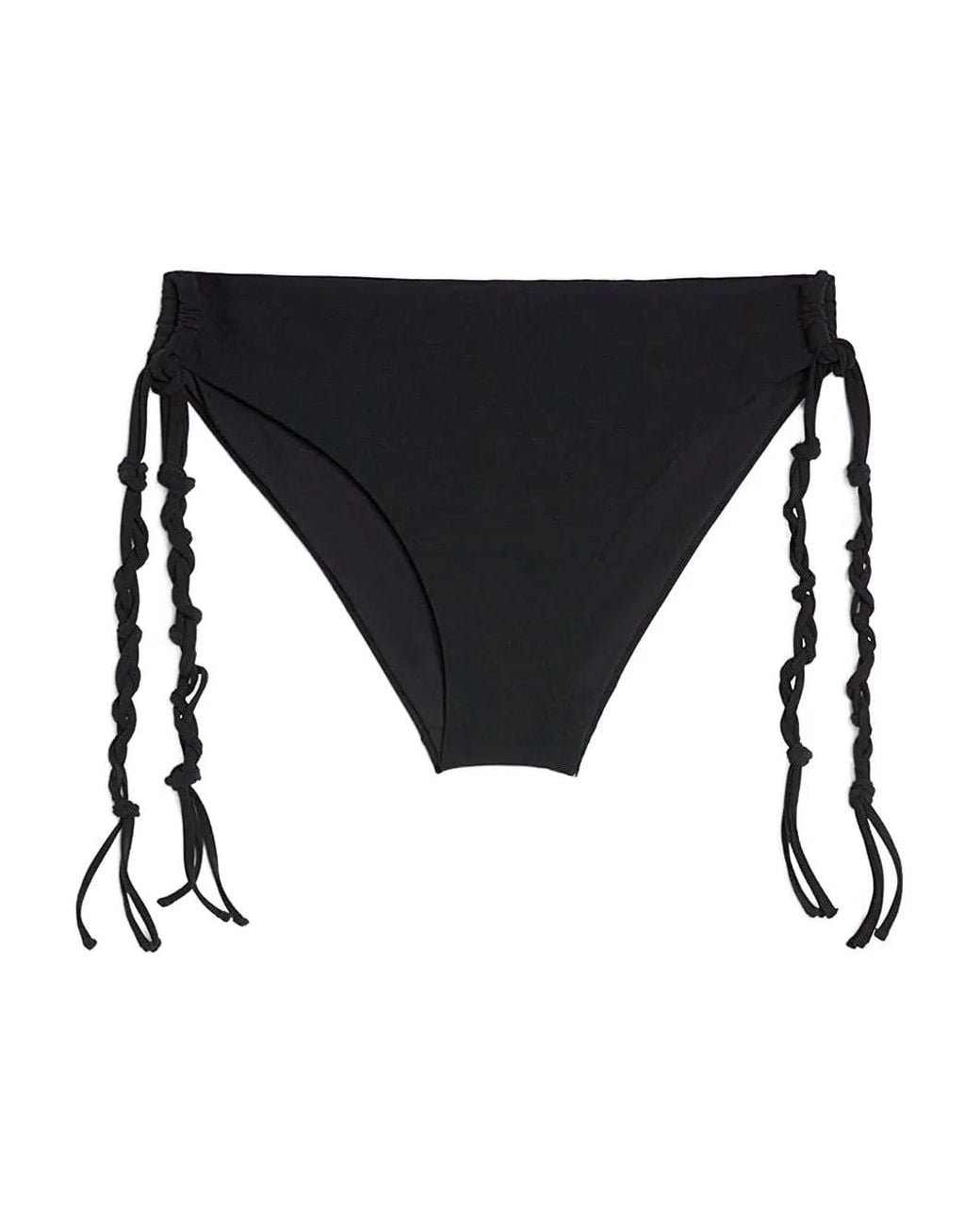 Jil Sander Black Tangle Side Ties Bikini Briefs