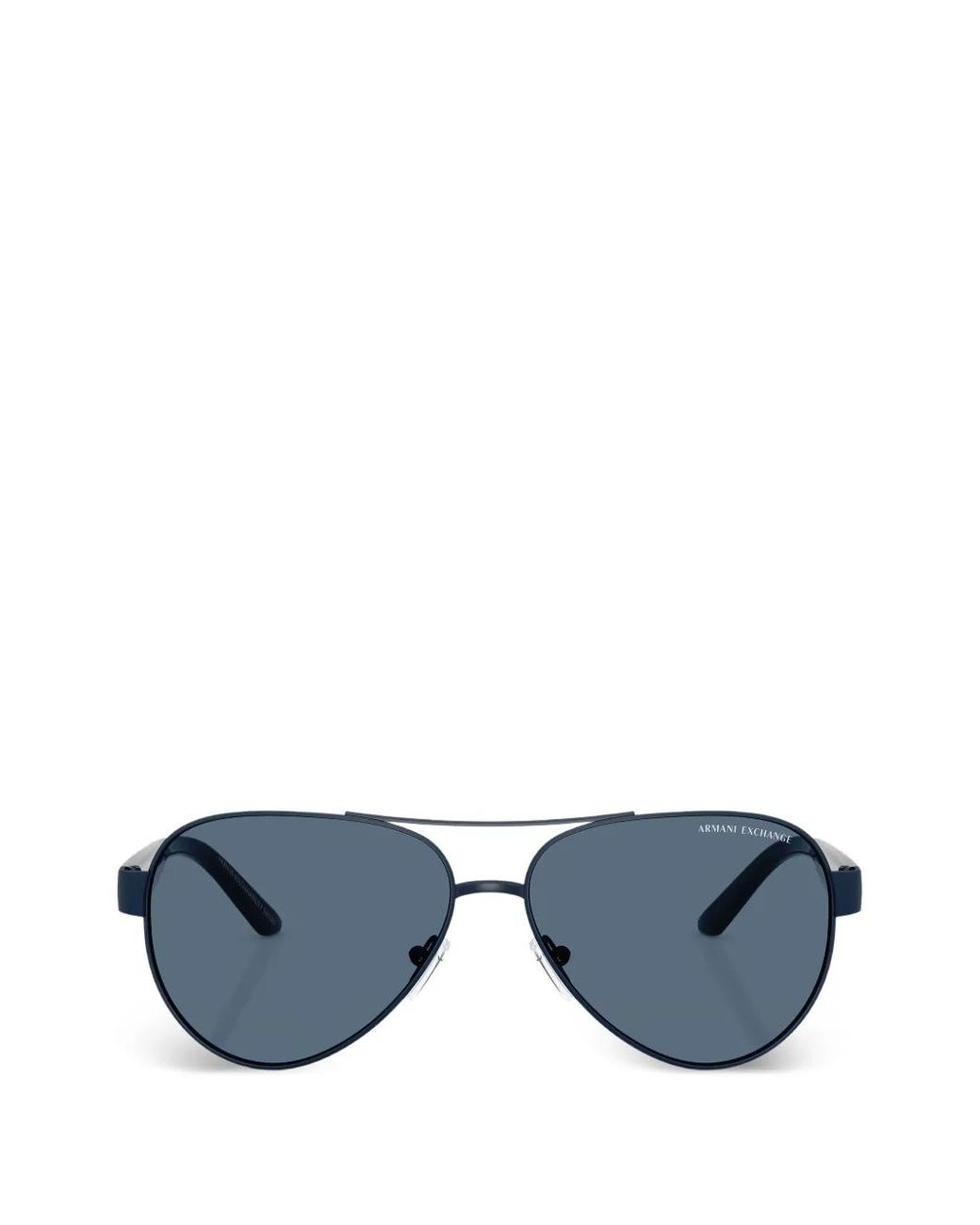 ARMANI EXCHANGE Blue Pilot-Frame Sunglasses for men