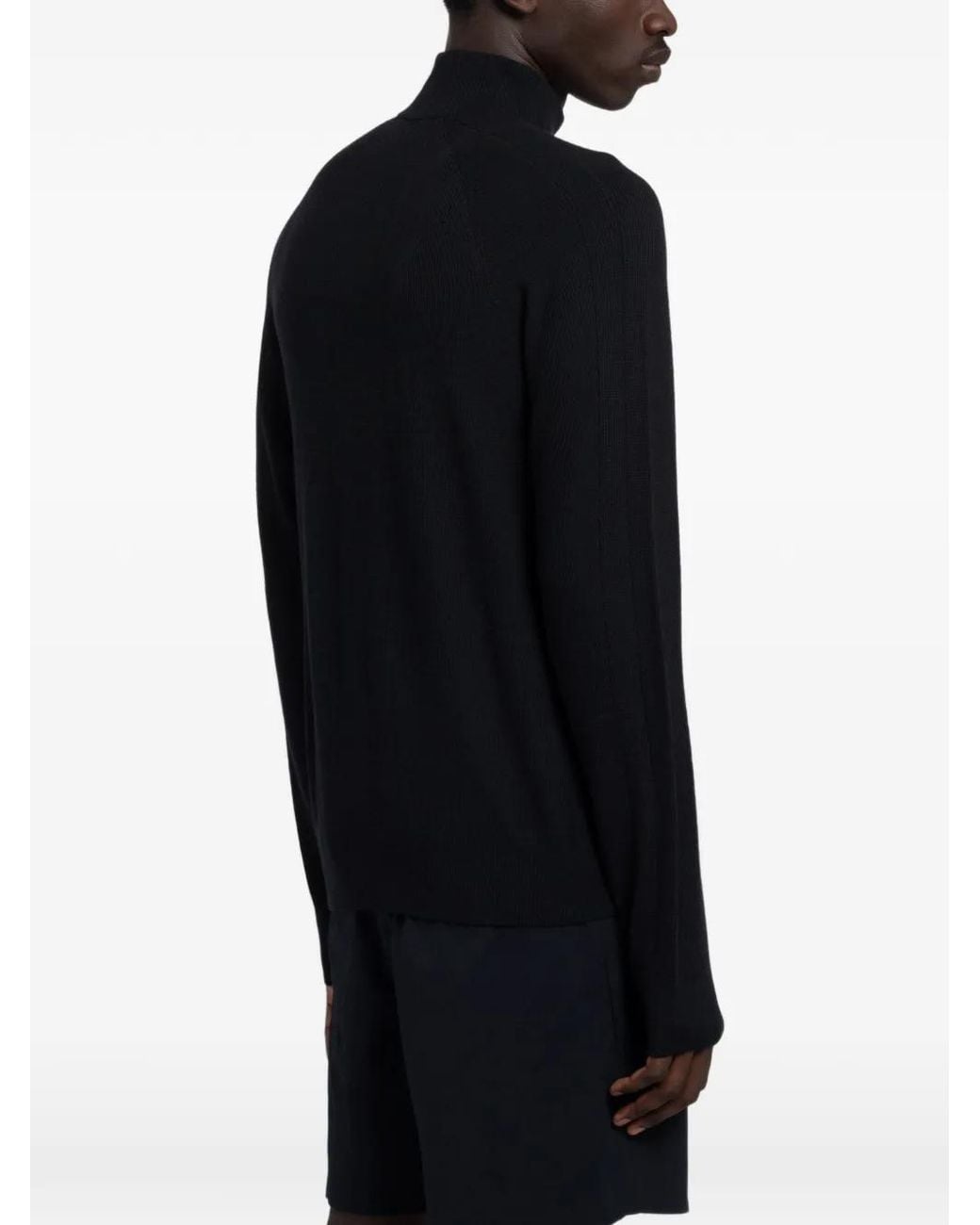 Arc'teryx Black Conic Wool Half-Zip Sweater for men