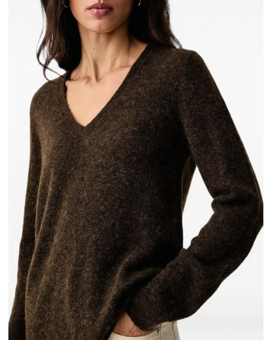 Mos Mosh Black Mape Sophia V-Neck Sweater