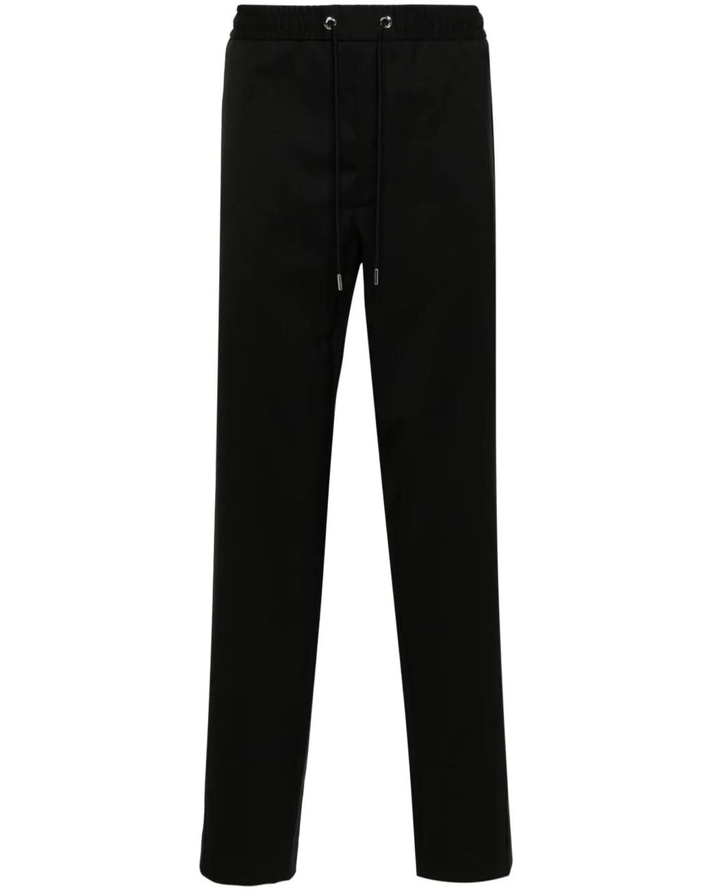 Moncler Black Logo-Embroidered Track Pants for men