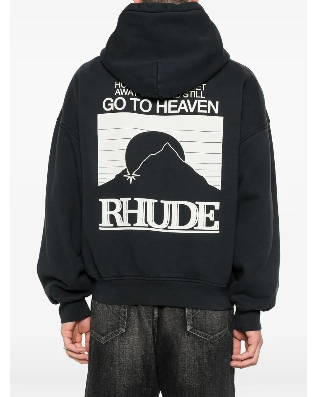 Rhude Black Moonlight Pack Hoodie for men