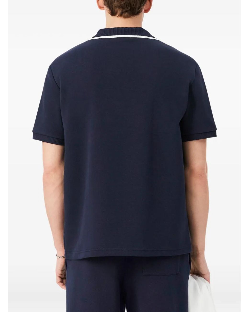 Lacoste Blue T-Shirt À Col V for men