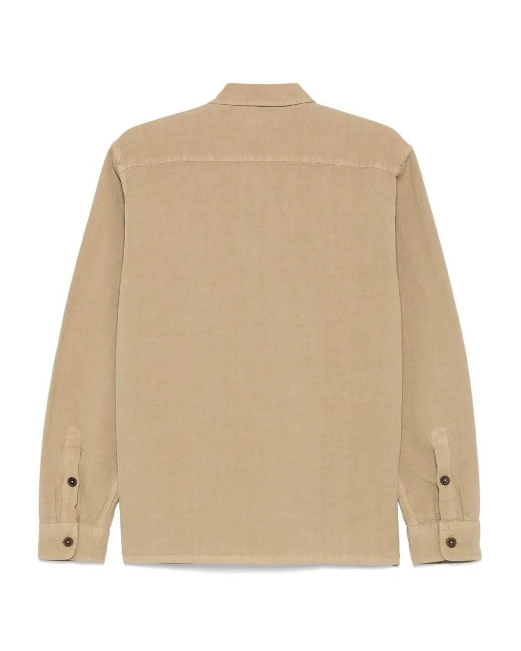 Fay Natural Button-Up Overshirt for men