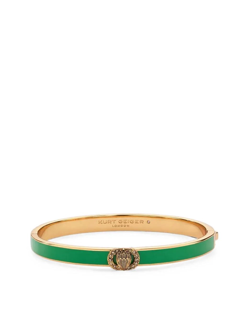 Kurt Geiger Green Eagle-Embellishment Bracelet