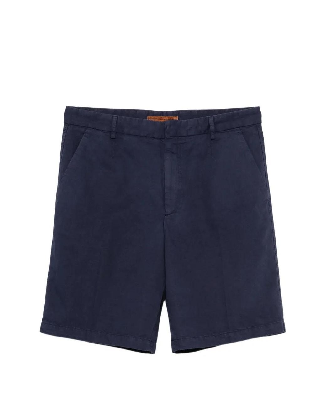 Zegna Blue Straight-Leg Shorts for men