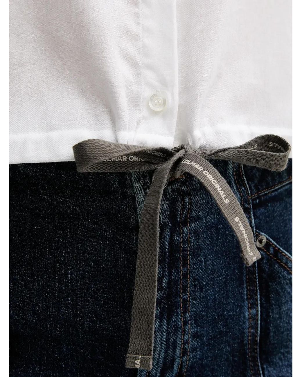 Colmar White Tie-Waist Shirt