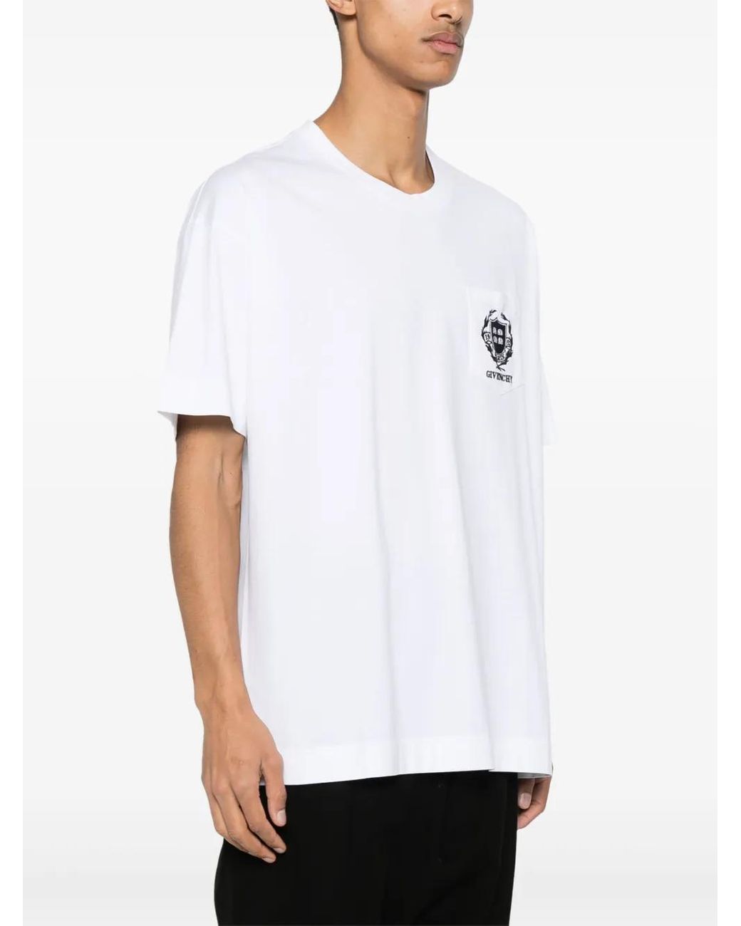Givenchy White Crest T-Shirt for men