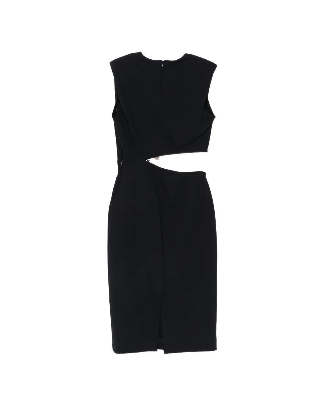 Ba&sh Black Iris Cut-Out Midi Dress