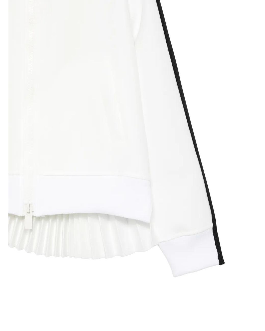 Sacai White Stripe Pleated Jacket