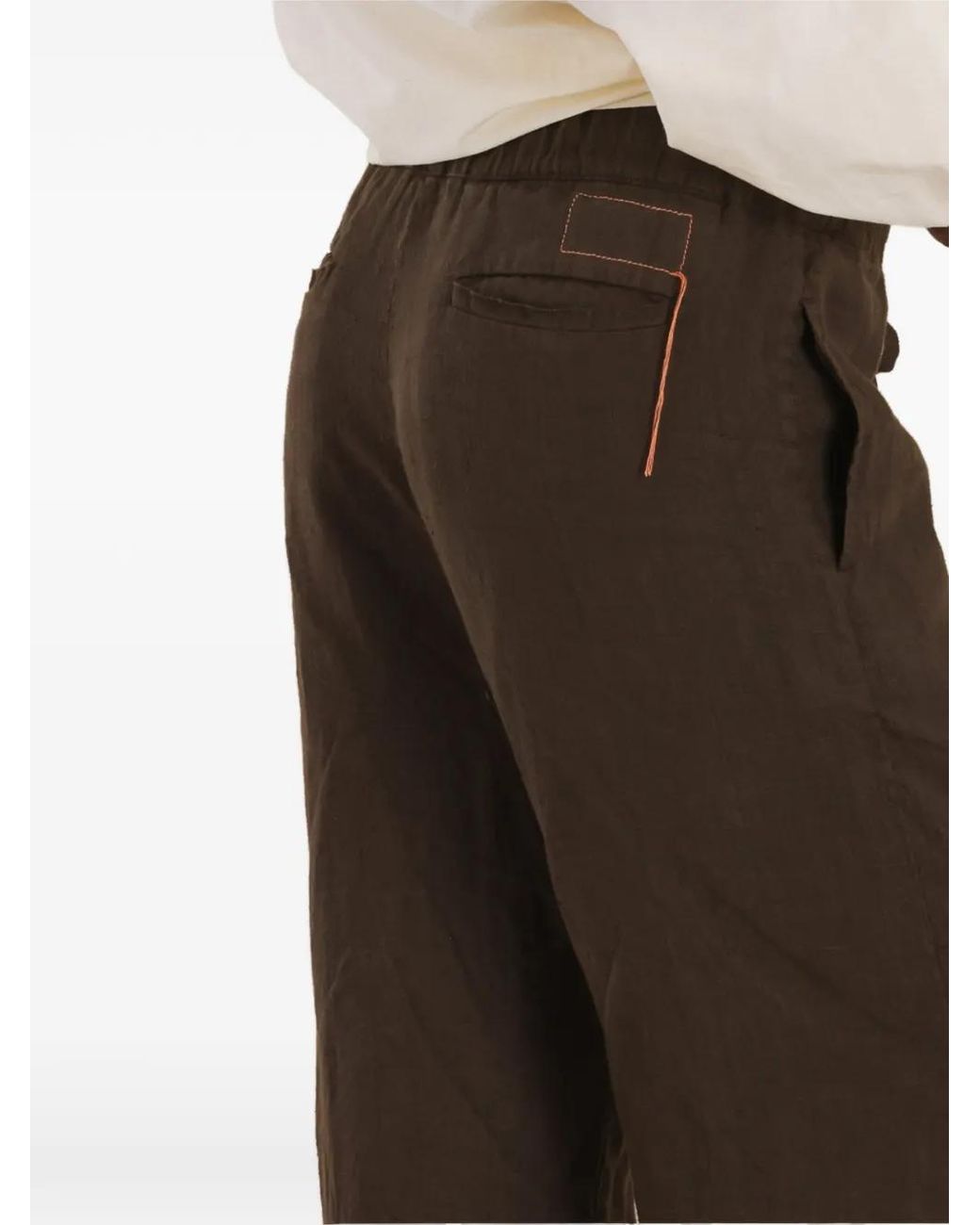 Fortela Brown Jaleh Drawstring Trousers