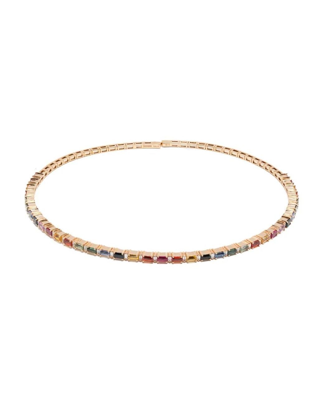 Suzanne Kalan White 18Ct Rose Sapphire Choker