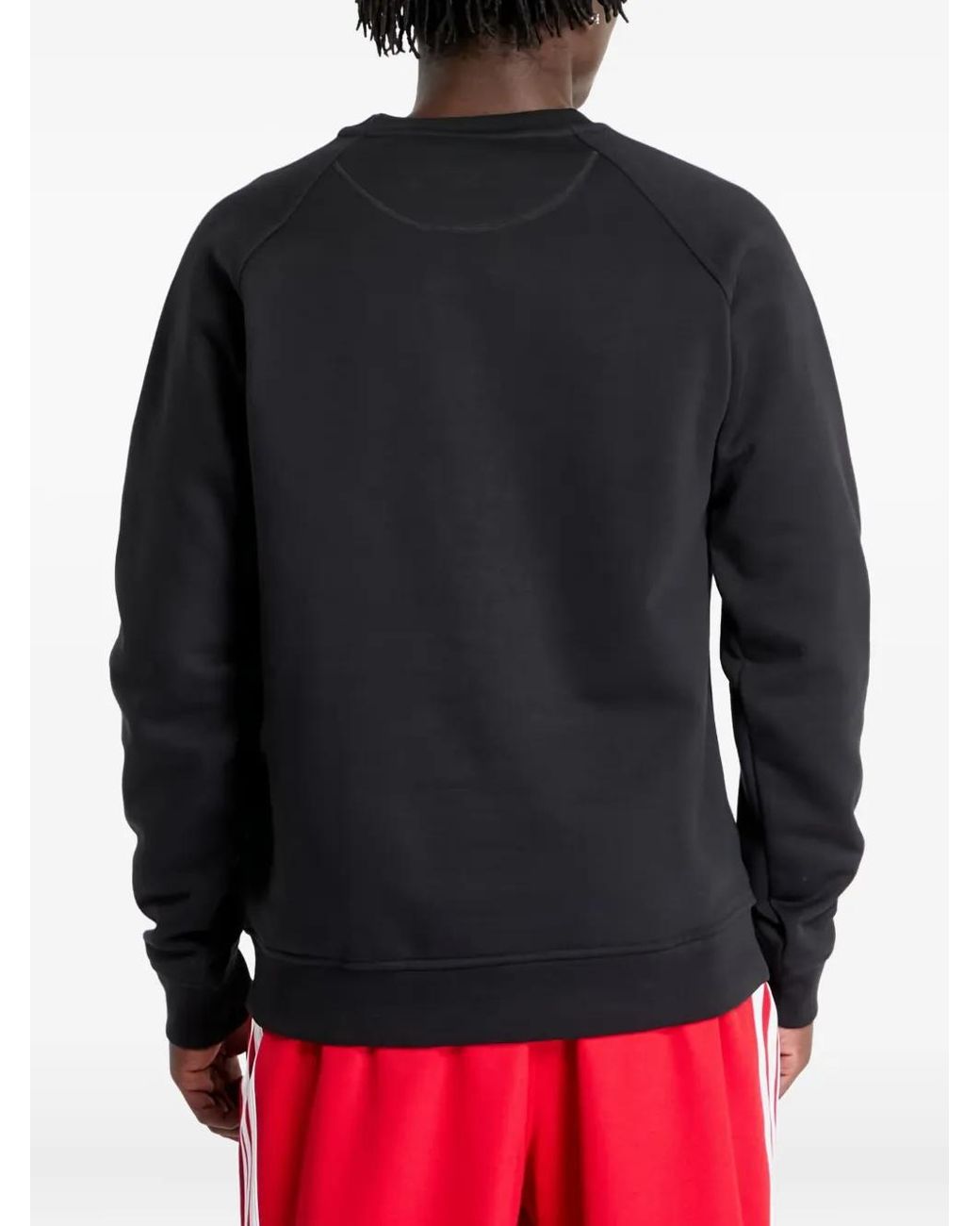 Adidas Gray Trefoil Crew Sweatshirt for men