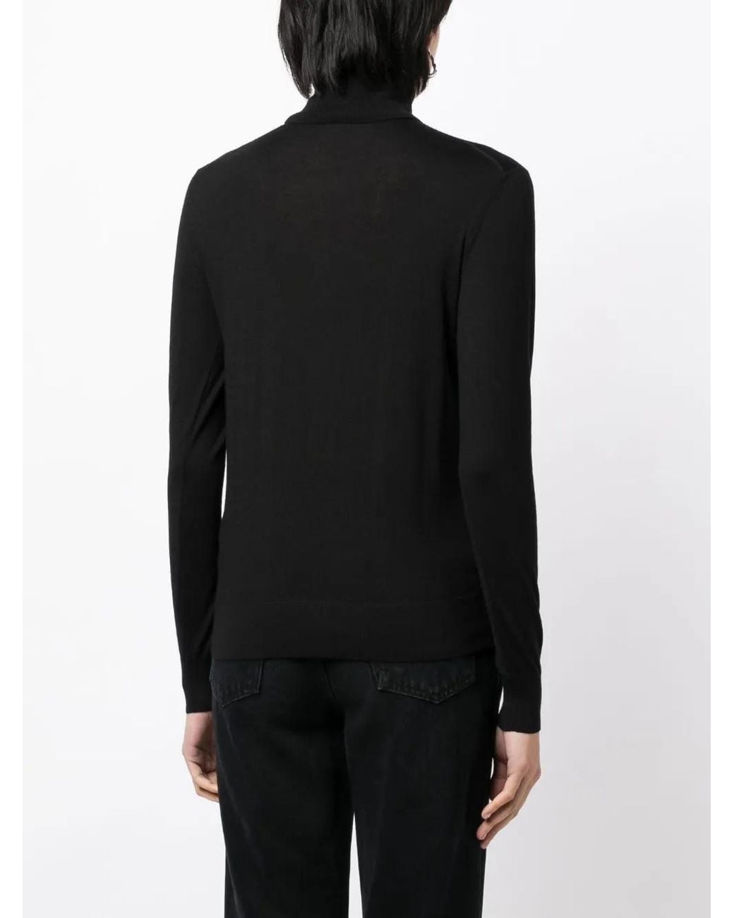 Ralph Lauren Black Roll-Neck Cashmere Jumper