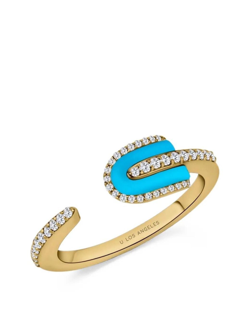 UNION LOS ANGELES Blue U Solo And Diamond Ring