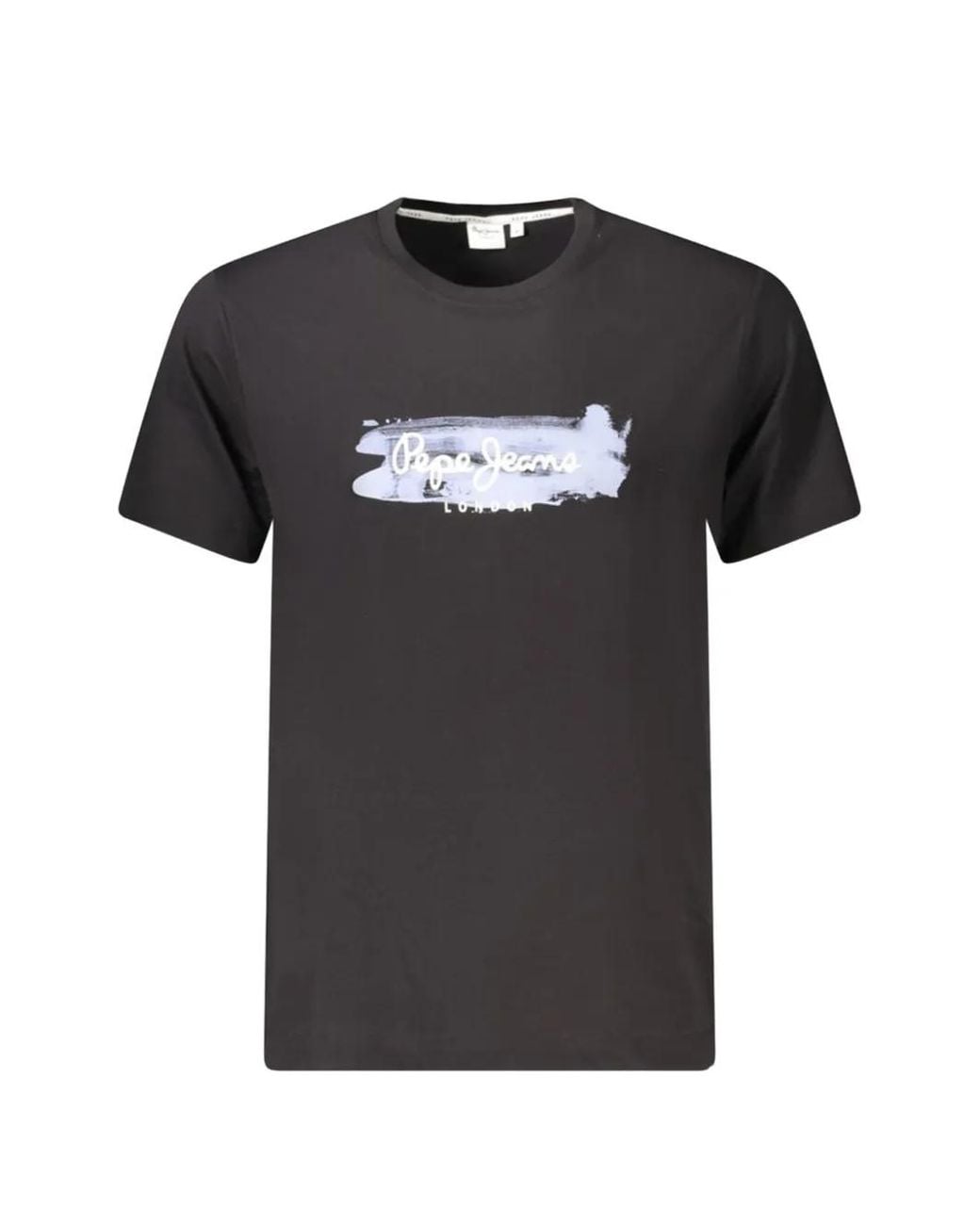 Pepe Jeans Black Logo-Print T-Shirt for men
