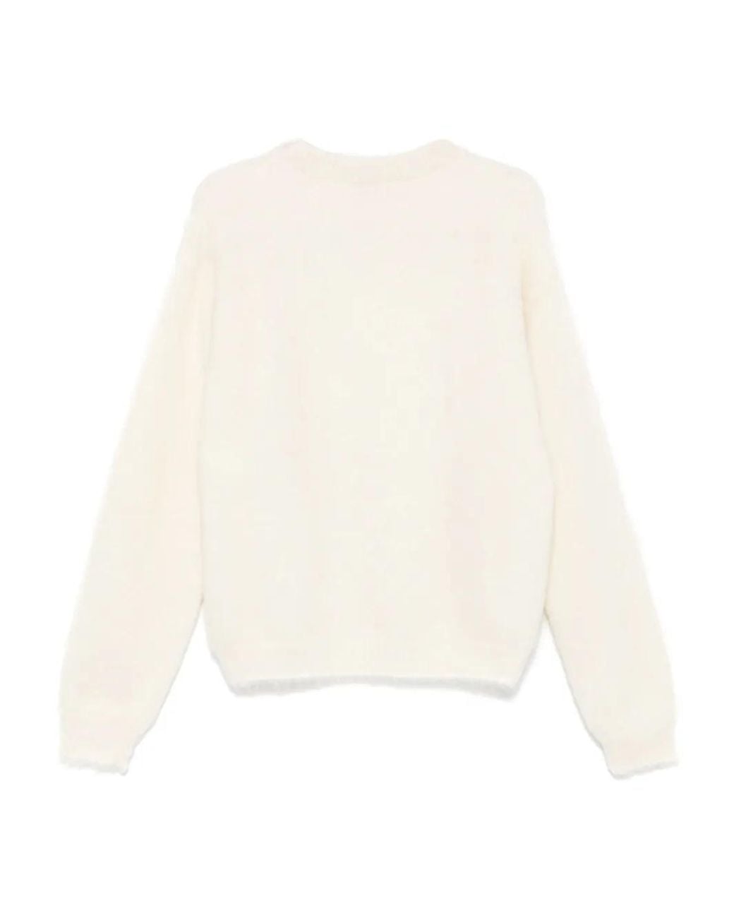 Lanvin White Clover-Patch Sweater for men