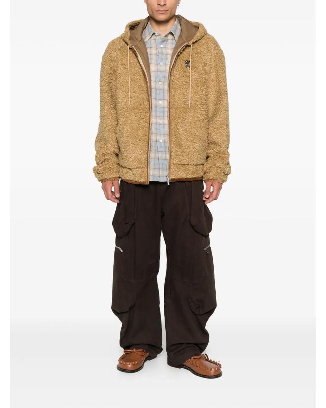 Marni Natural Hooded Zip-Up Jacket for men