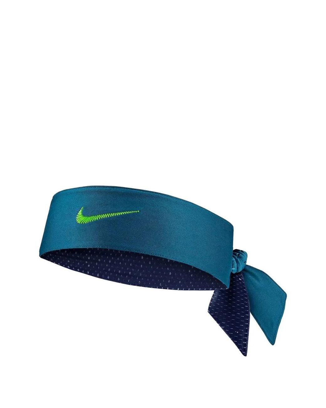 Nike Blue Logo-Detail Reversible Head Tie for men
