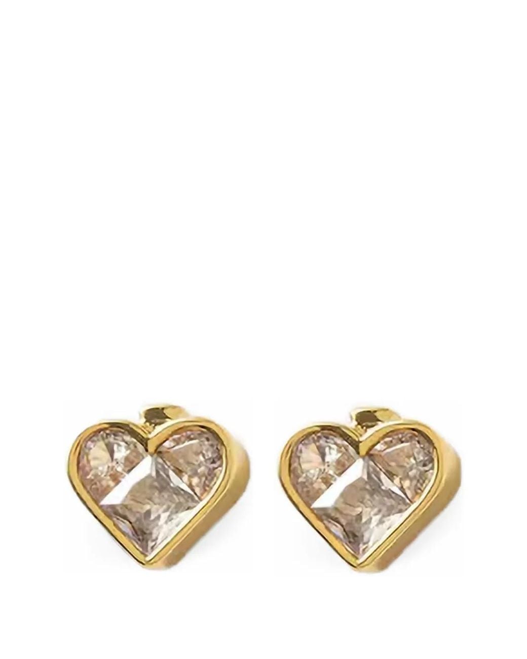 Kate Spade Metallic Heart-Shaped Earrings