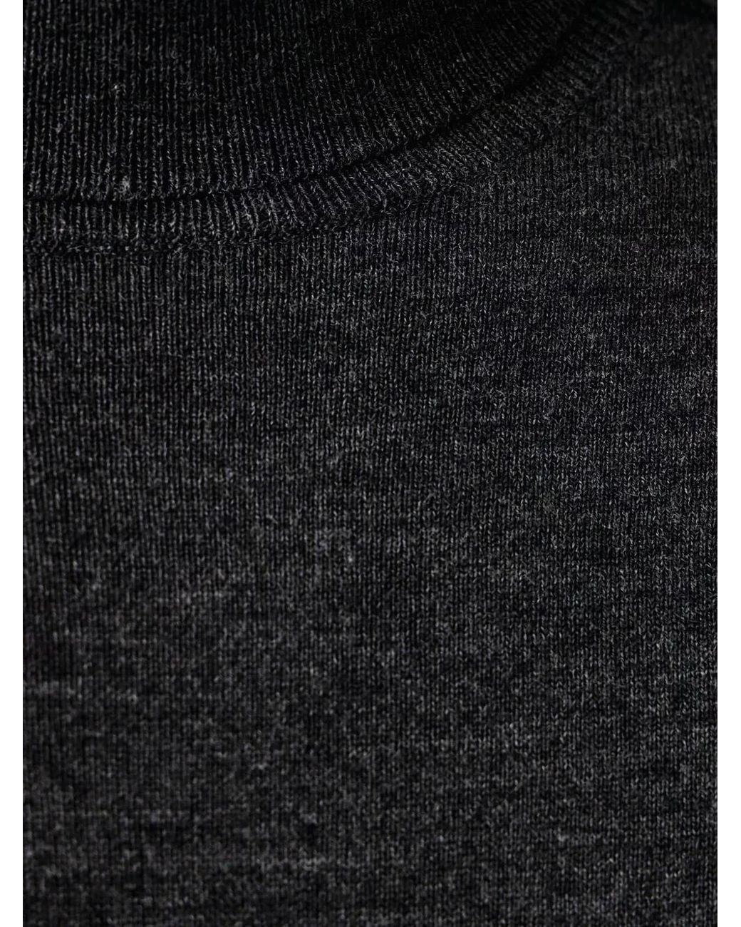 Marc O' Polo Black Roll-Neck Knitted Sweater for men