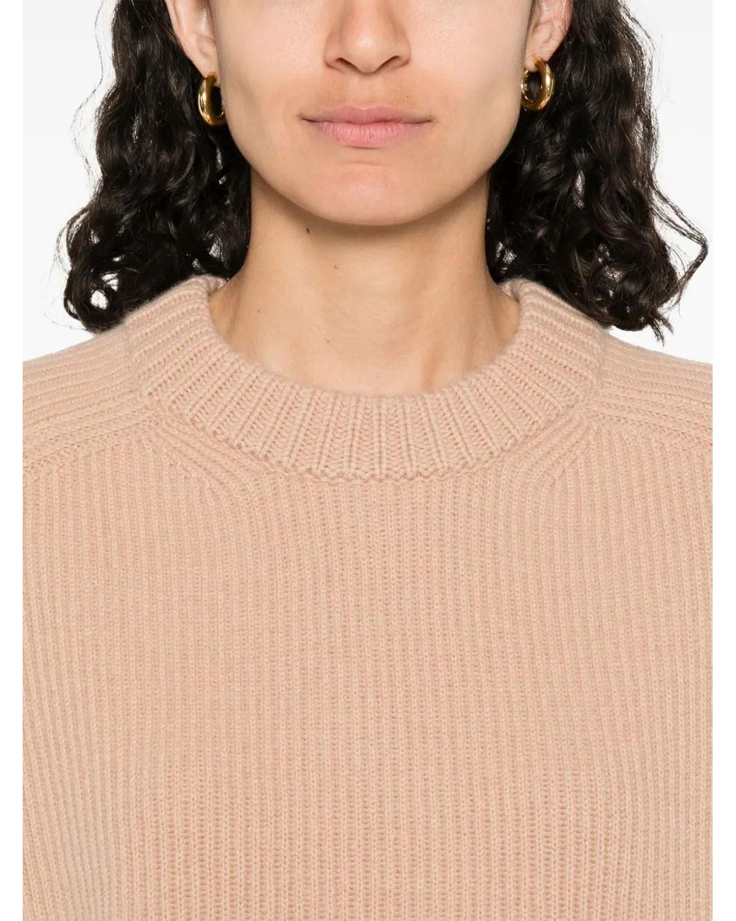 Forte_forte Wool Crewneck Jumper in het Natural