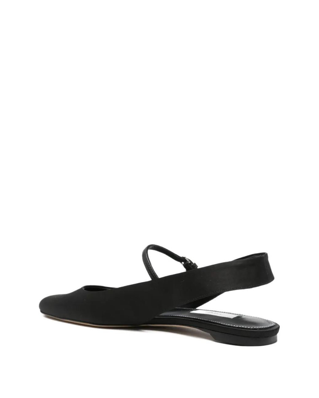 Totême Black Slingback Satin Mary Janes