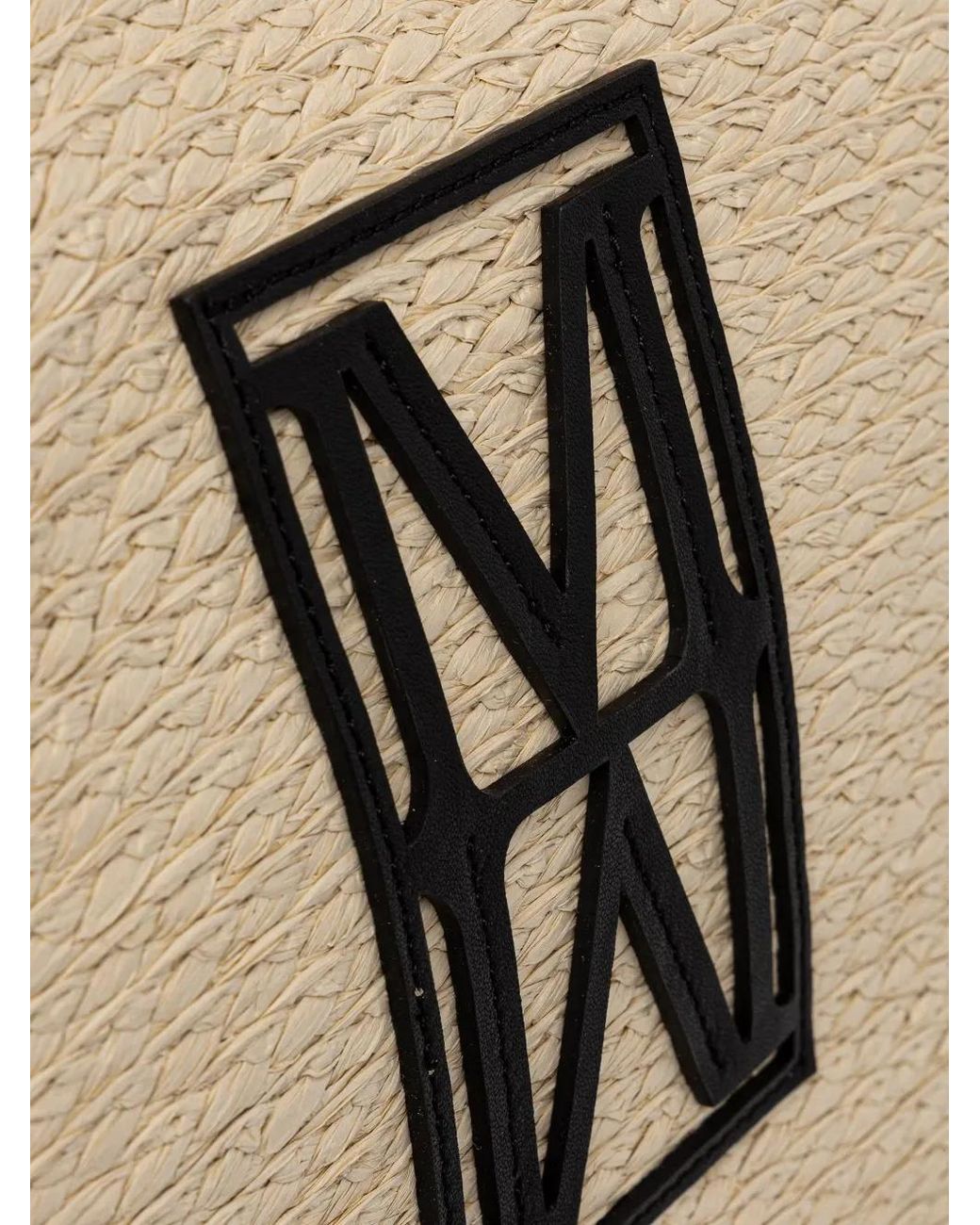 Marc O' Polo Natural Grand Cabas Woven À Patch Logo