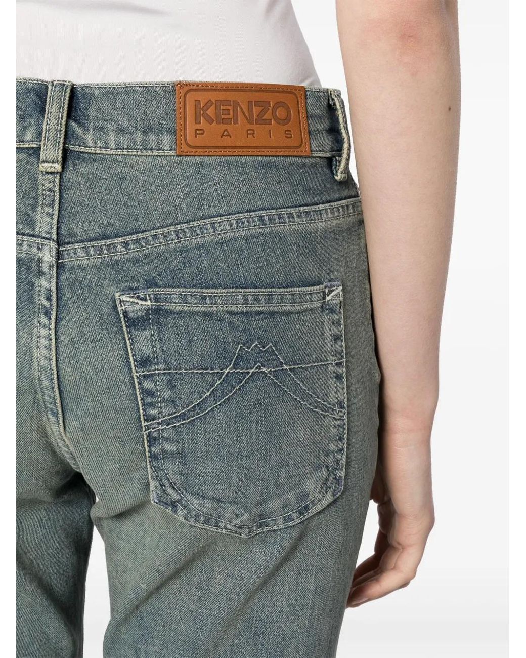 KENZO Blue Bara Jeans