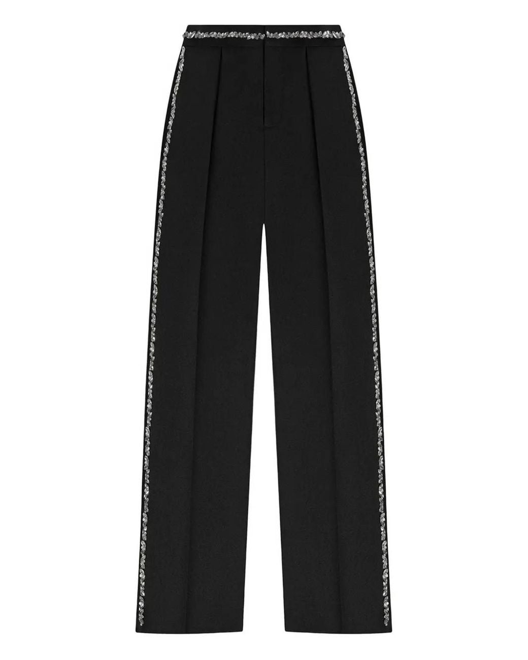 Manière De Voir Black Patricia Embellished Tailored Trousers