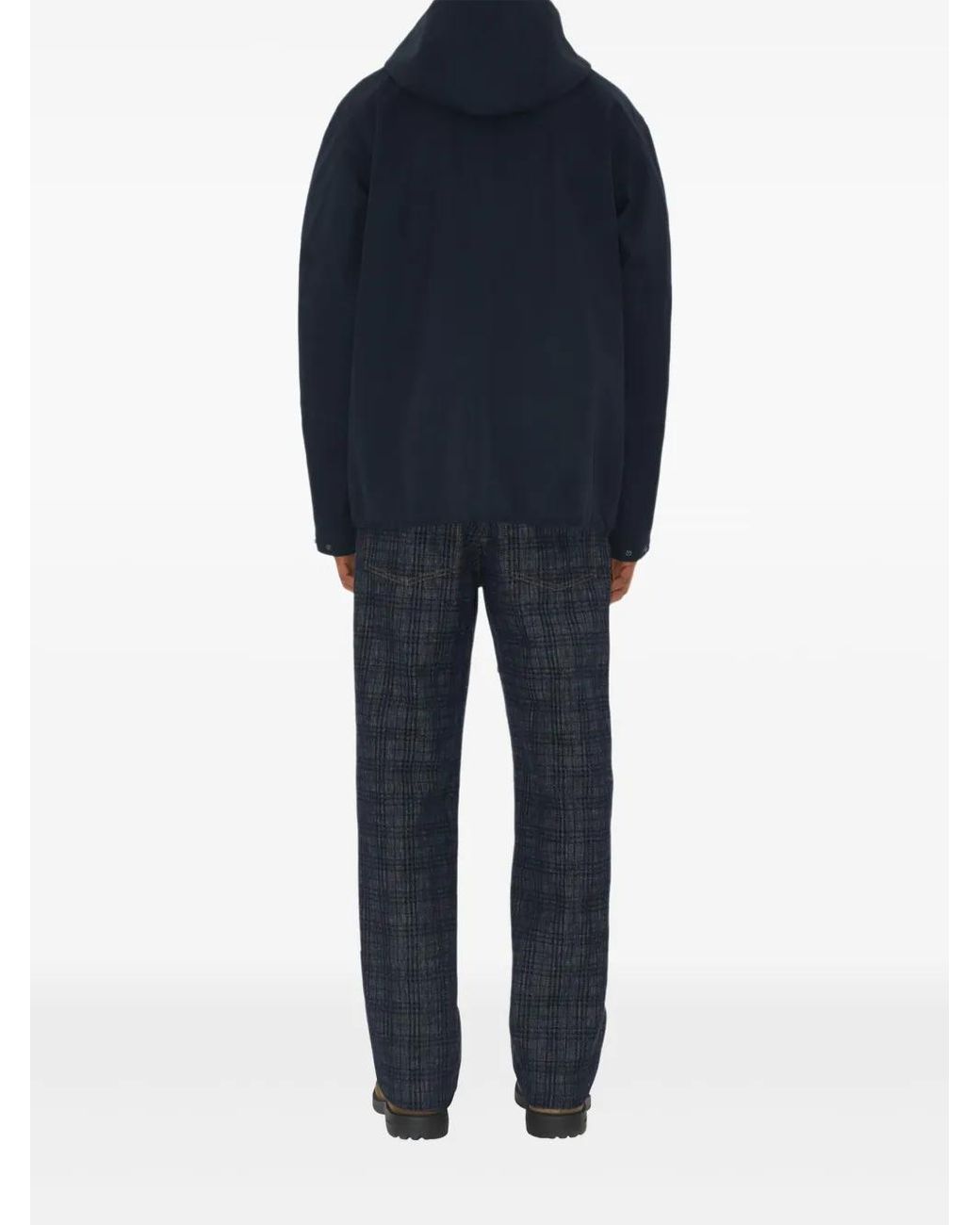 Burberry Oversized Jack Met Capuchon in het Blue voor heren