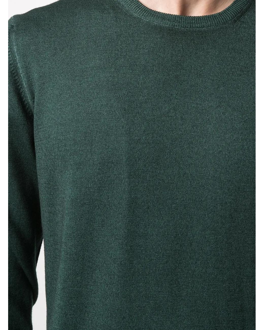 Fileria Green Crew-Neck Jumper for men