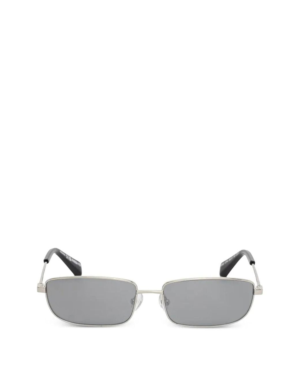 Patrizia Pepe White Rectangle-Frame Sunglasses