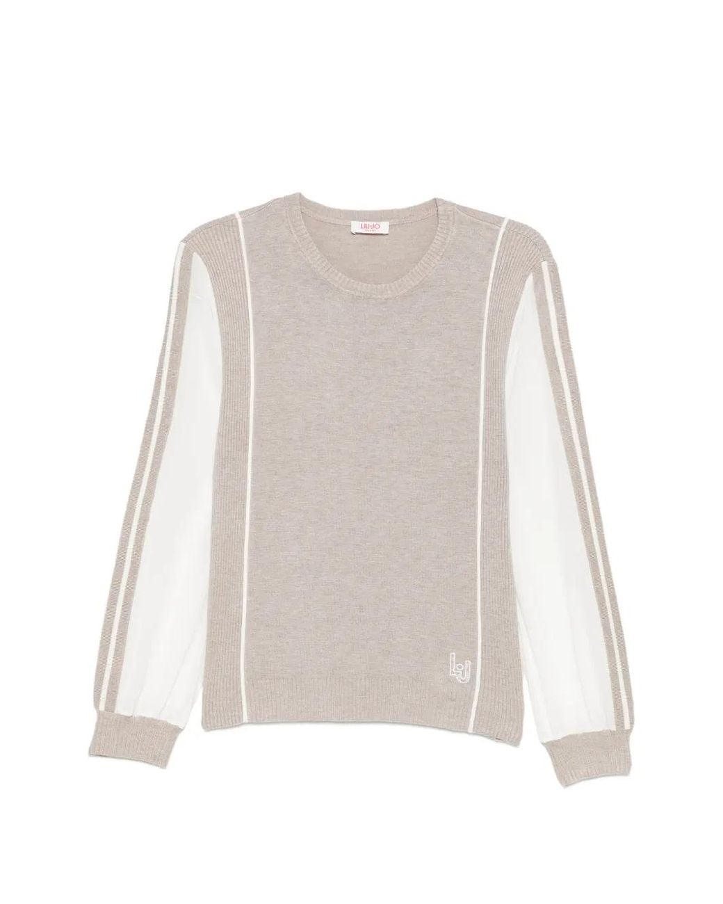 Liu Jo White Round-Neck Sweater