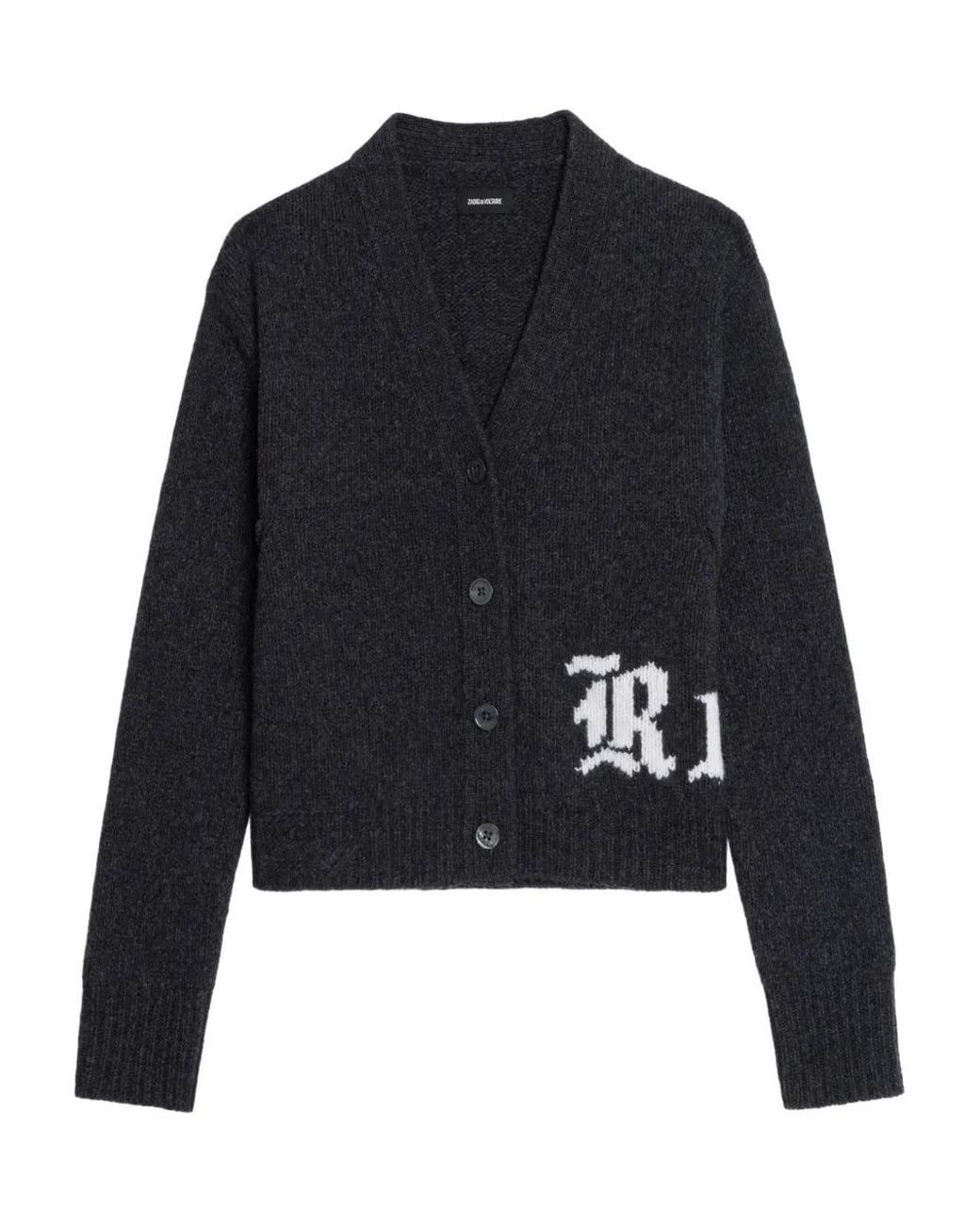 Zadig & Voltaire Blue Masy Merino Wool Cardigan