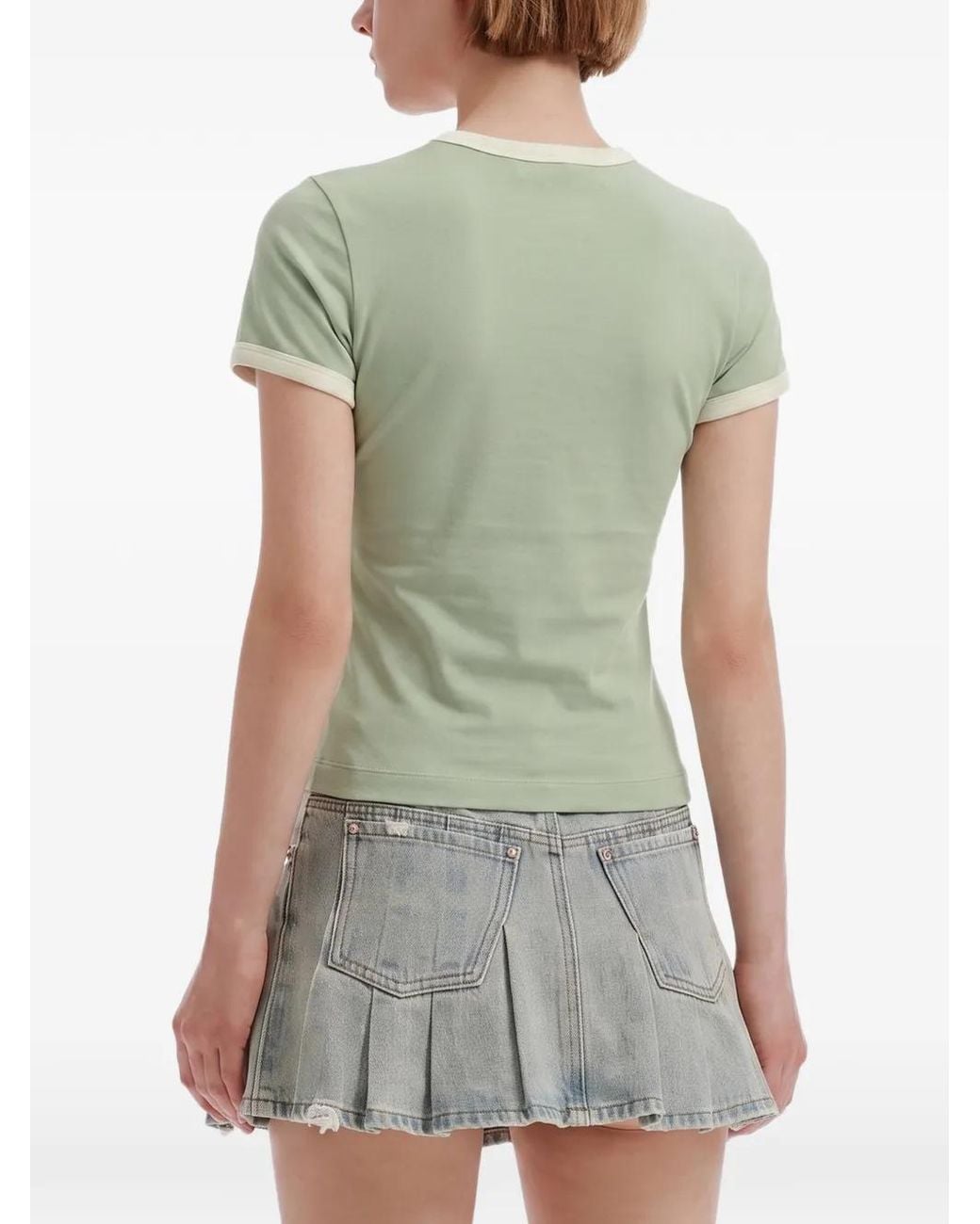 Palm Angels Green Cali Vibes Slim T-Shirt