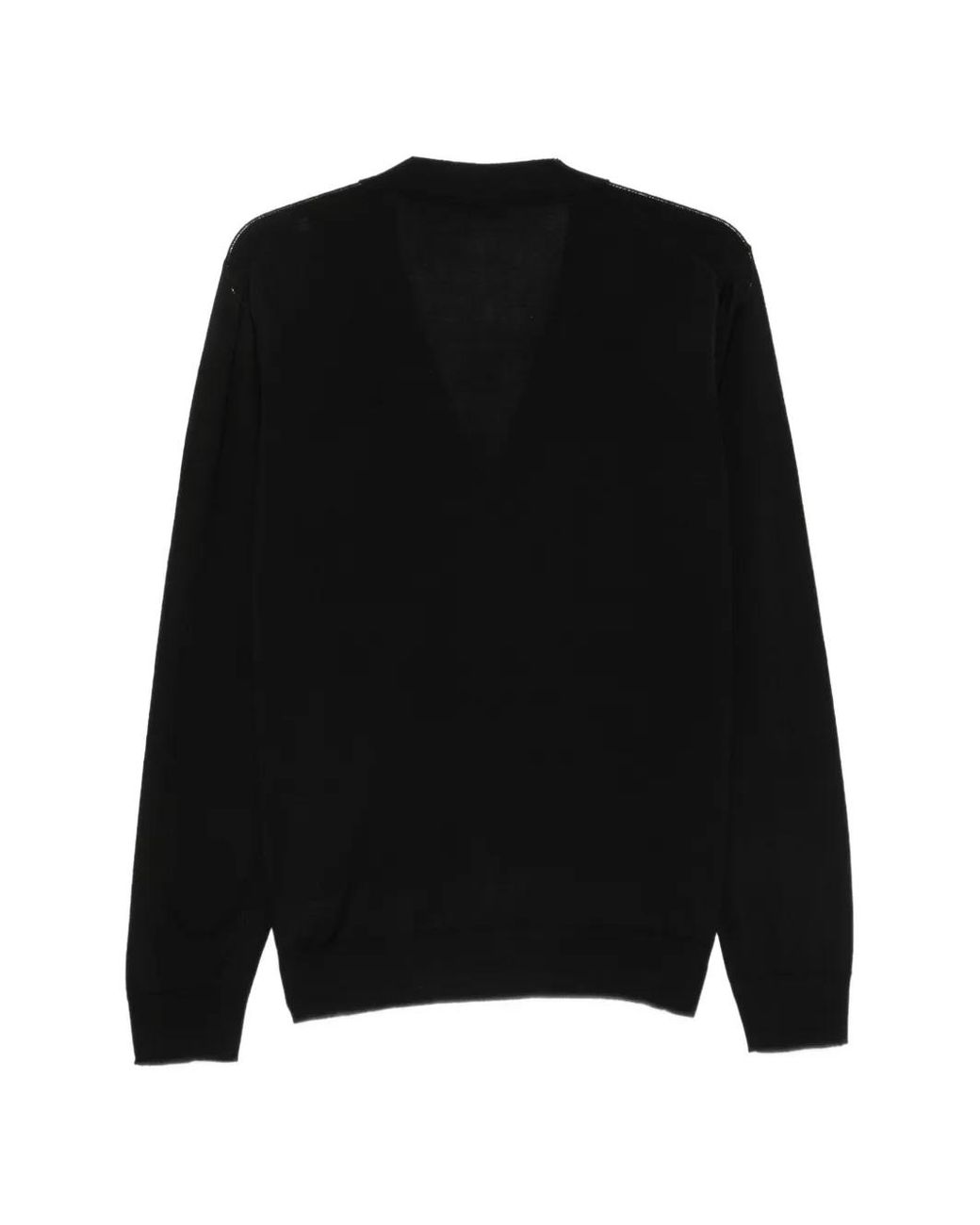 Alpha Studio Black V-Neck Button-Up Cardigan for men
