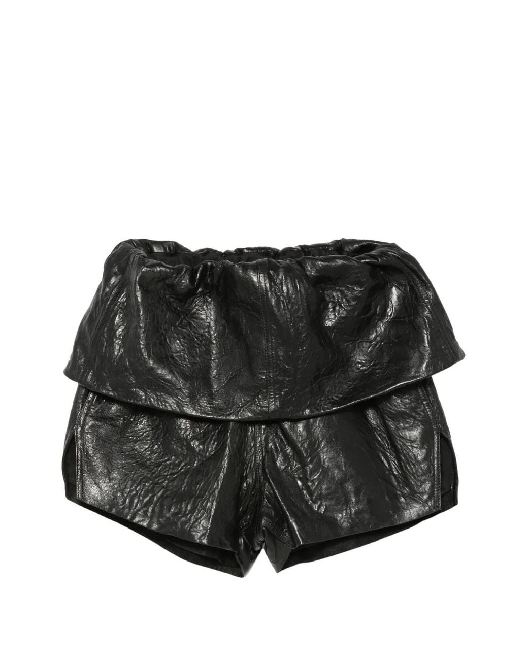 Rick Owens Black Tower Runway Crater Shorts