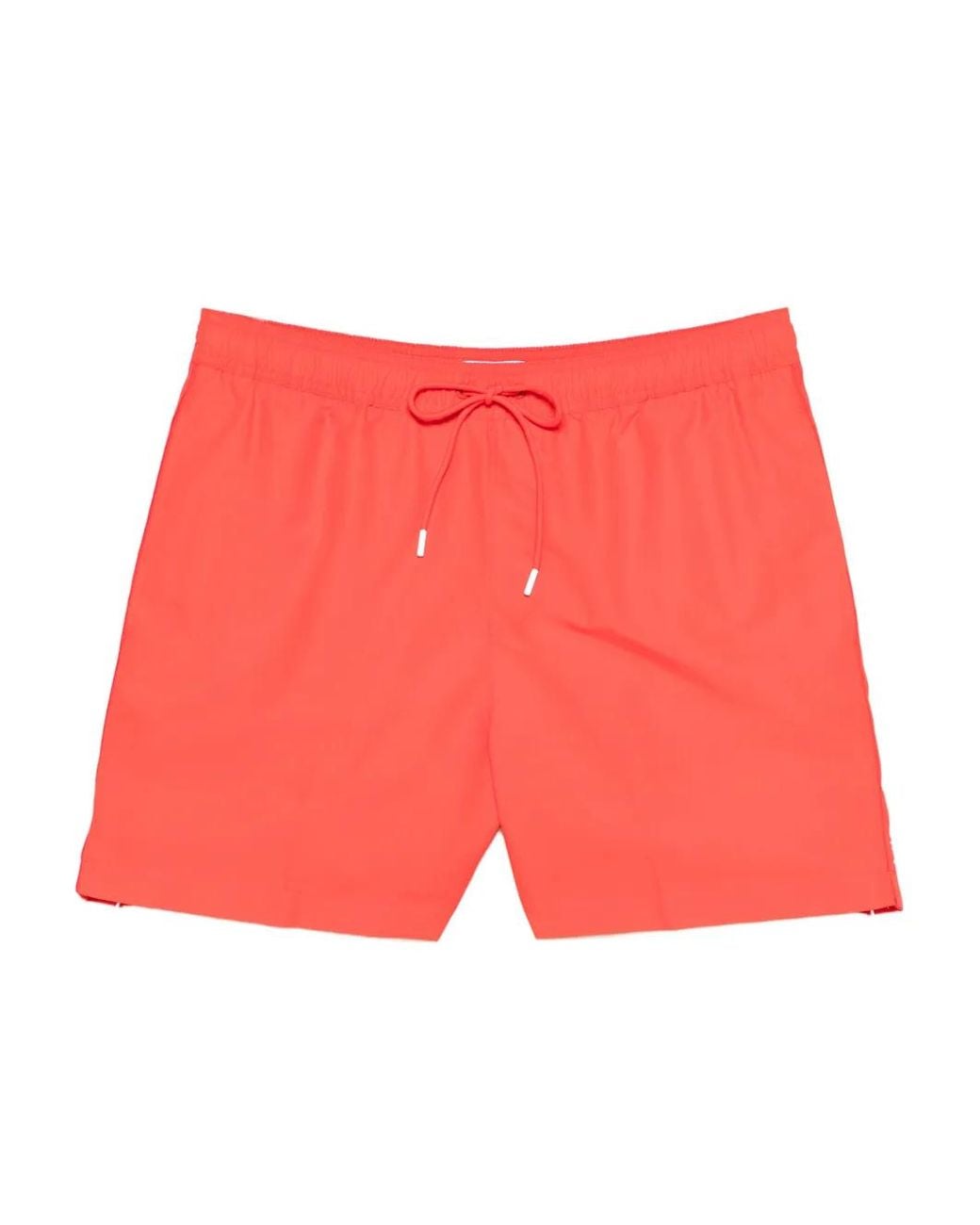 Calvin Klein Red Drawstring Swim Shorts for men
