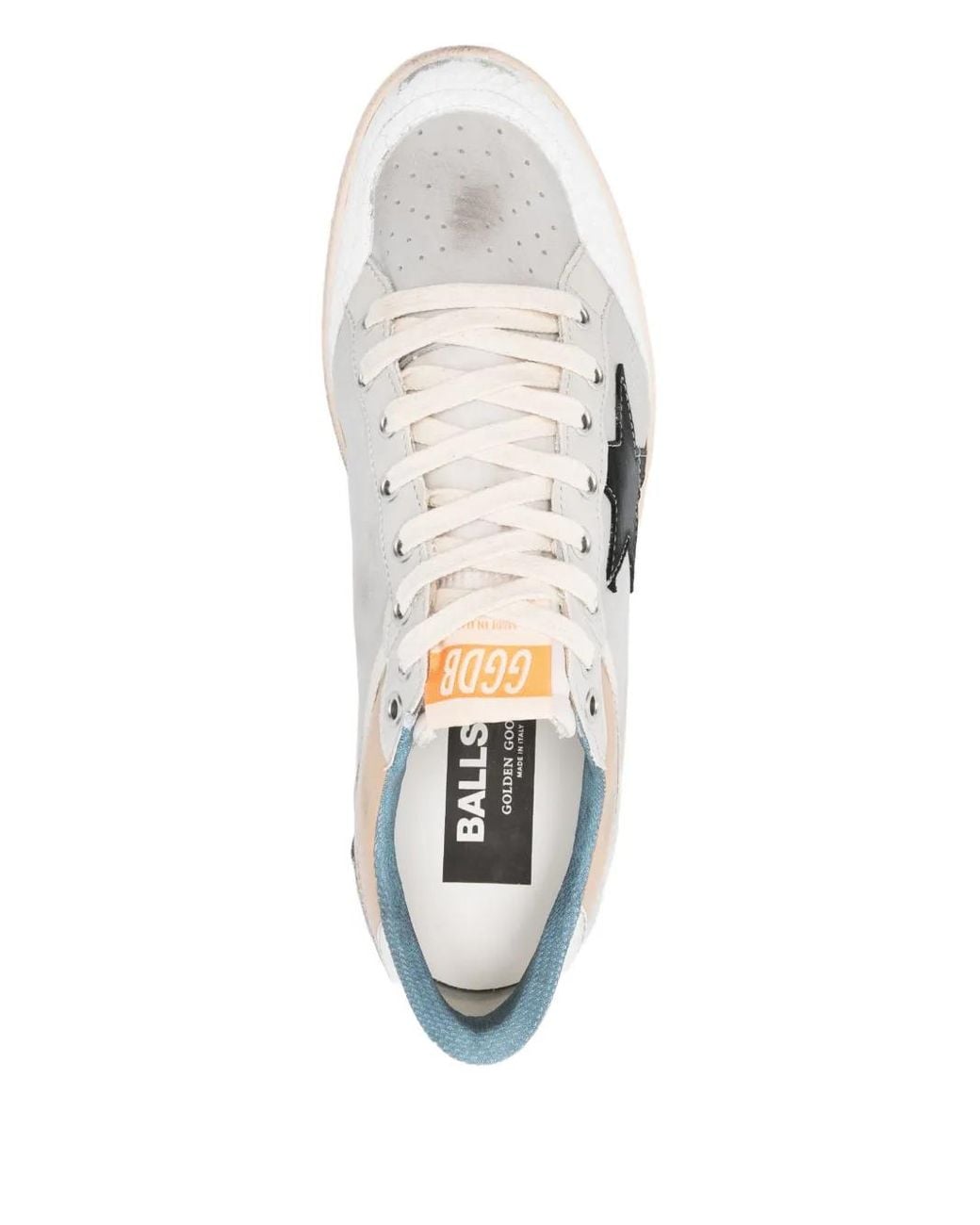 Golden Goose Deluxe Brand White Leather Trainers With Star Detail for men