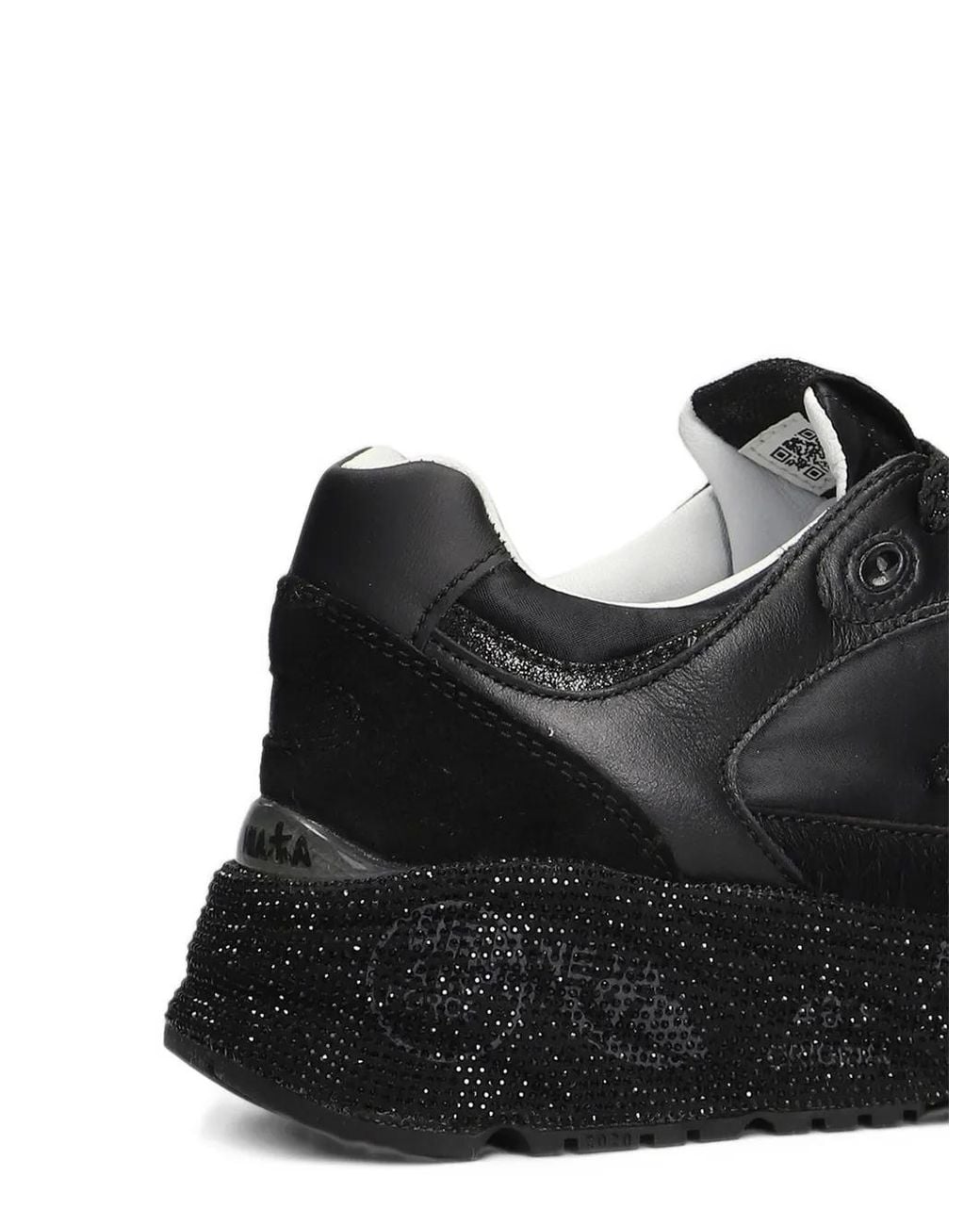 Premiata Black Mased Panelled Sneakers