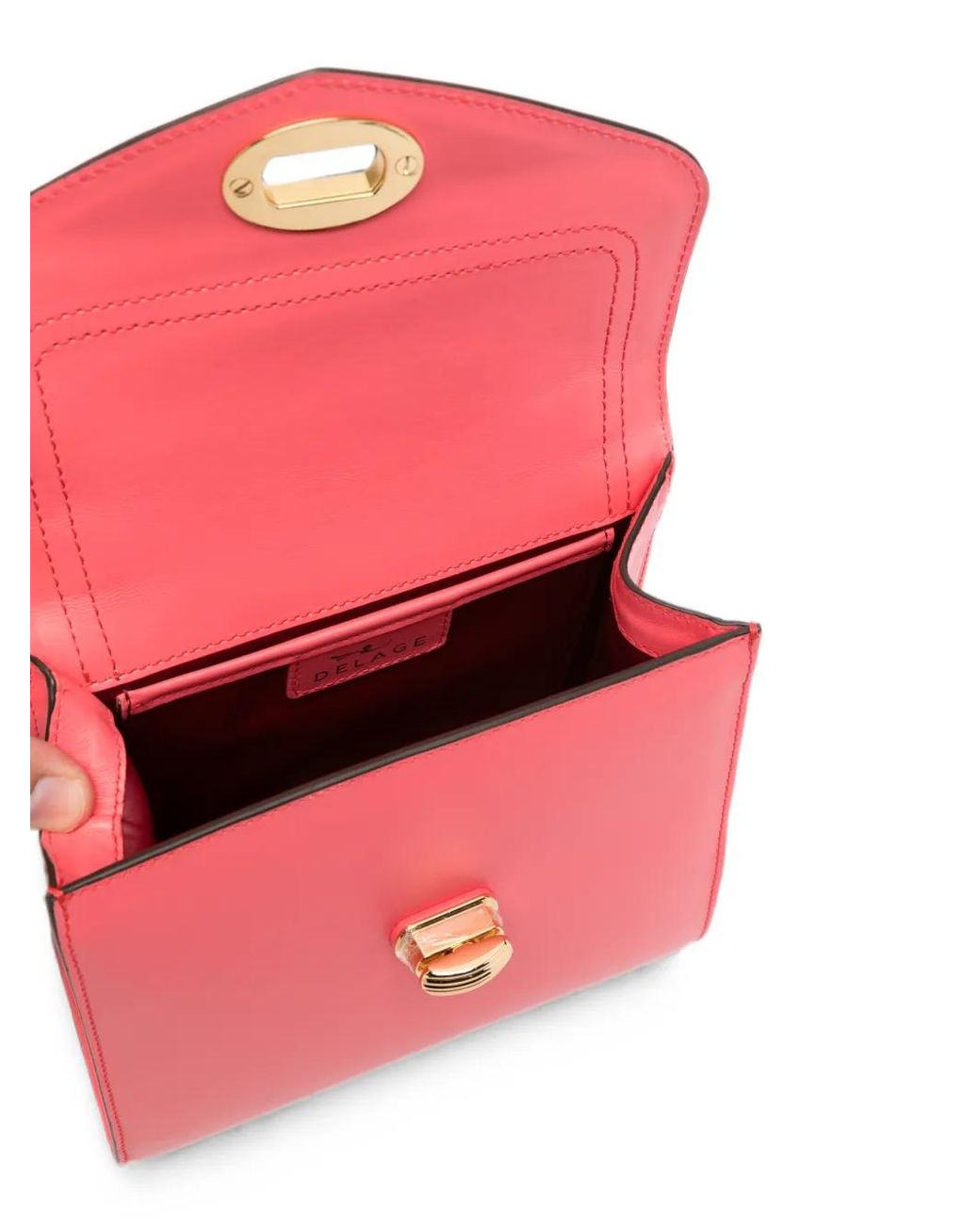 Delage Pink Gesteppte Handtasche
