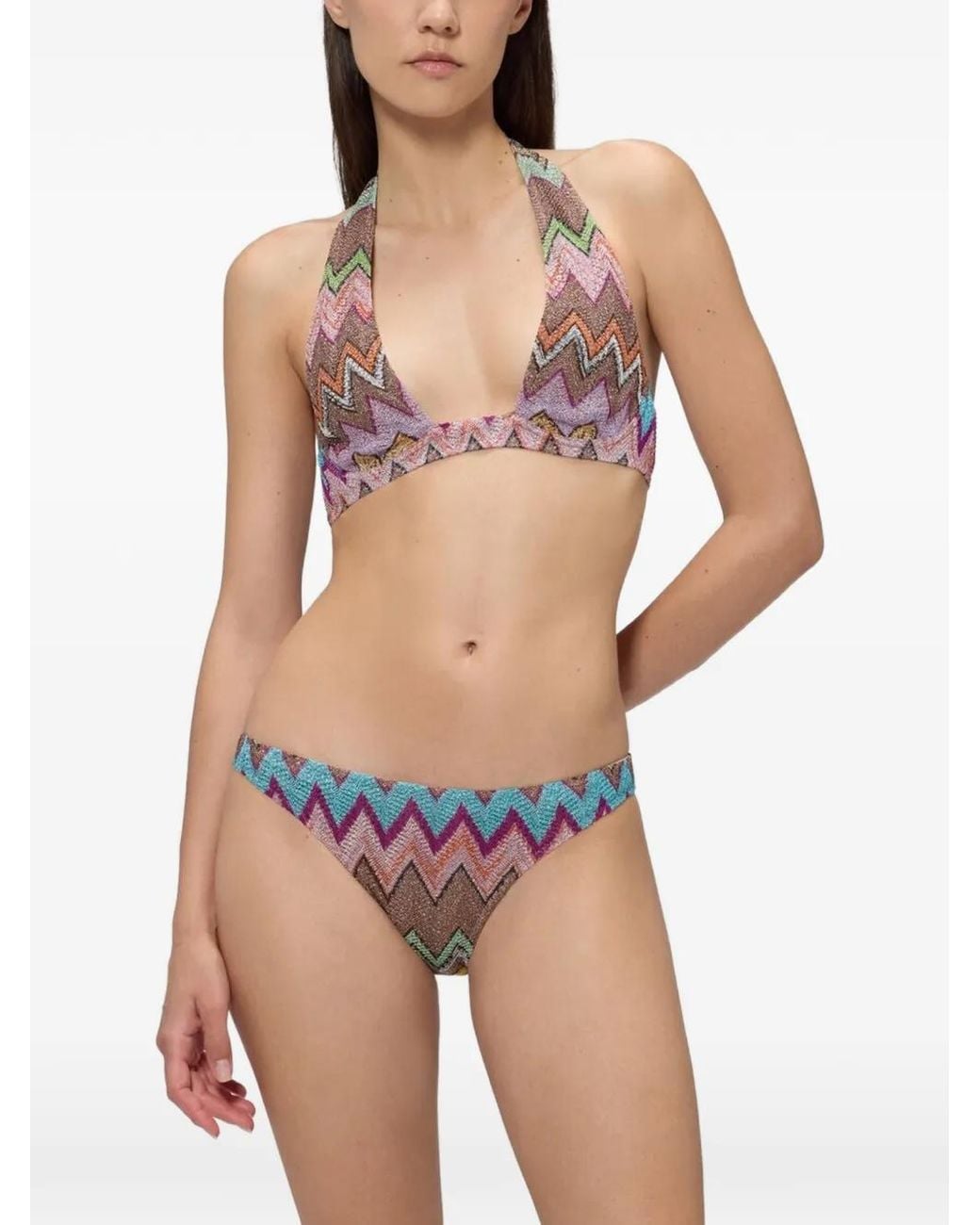 Missoni White Zig Zag Bikini Set