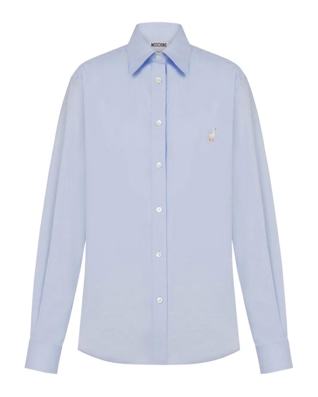 Moschino Blue Goose Poplin Shirt