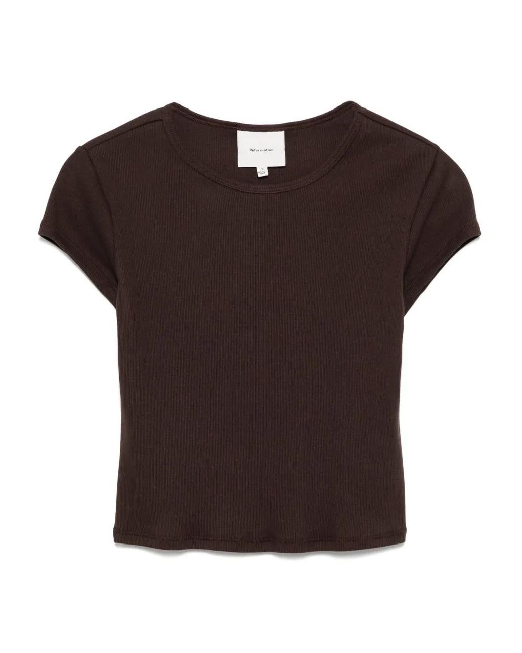 Reformation Brown Muse T-Shirt