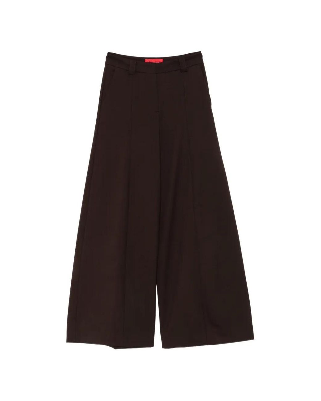 Thelatest Brown Wide-Leg Tailored Trousers