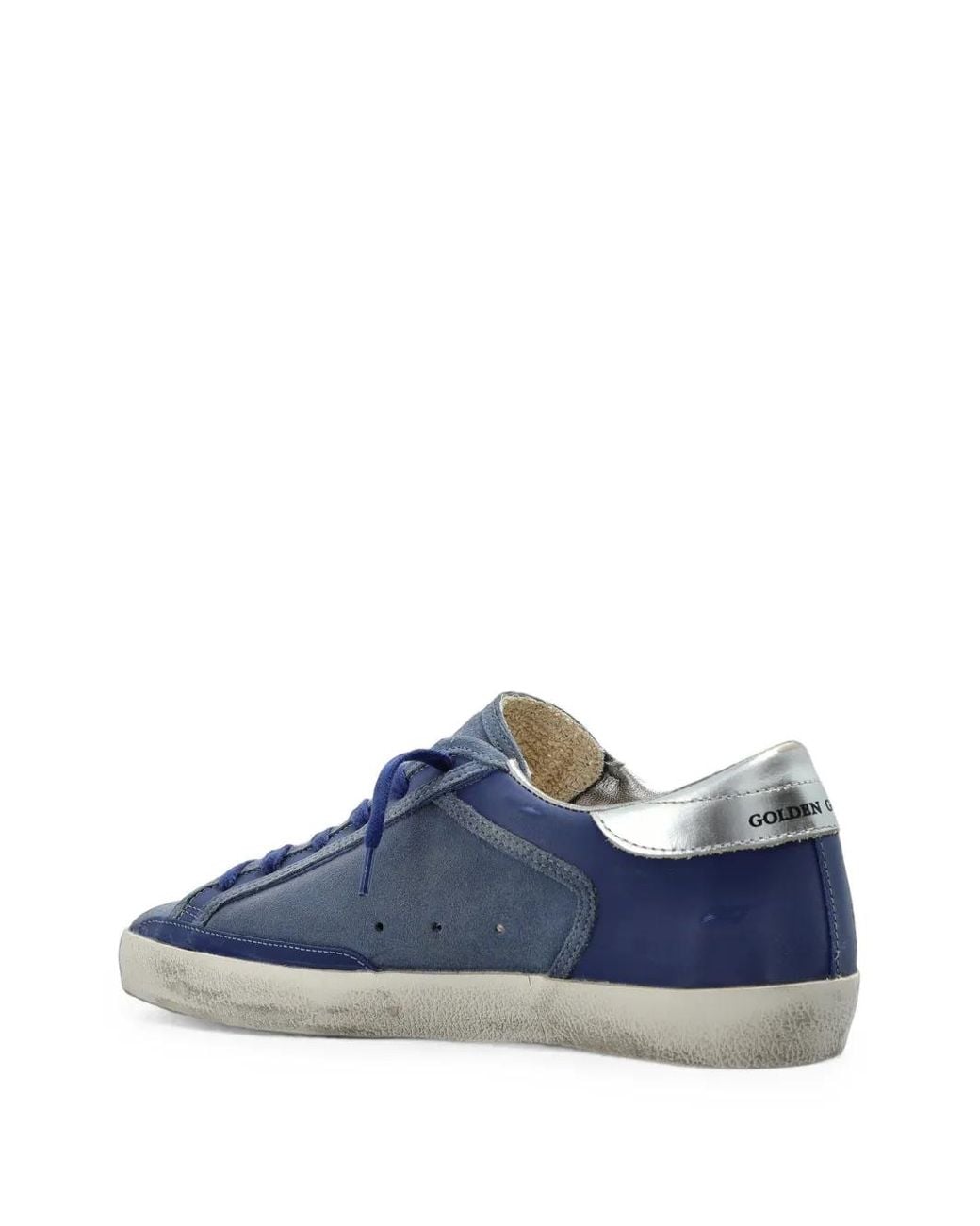 Golden Goose Deluxe Brand Blue 'Super-Star Double Quarter With F' Sports Shoes
